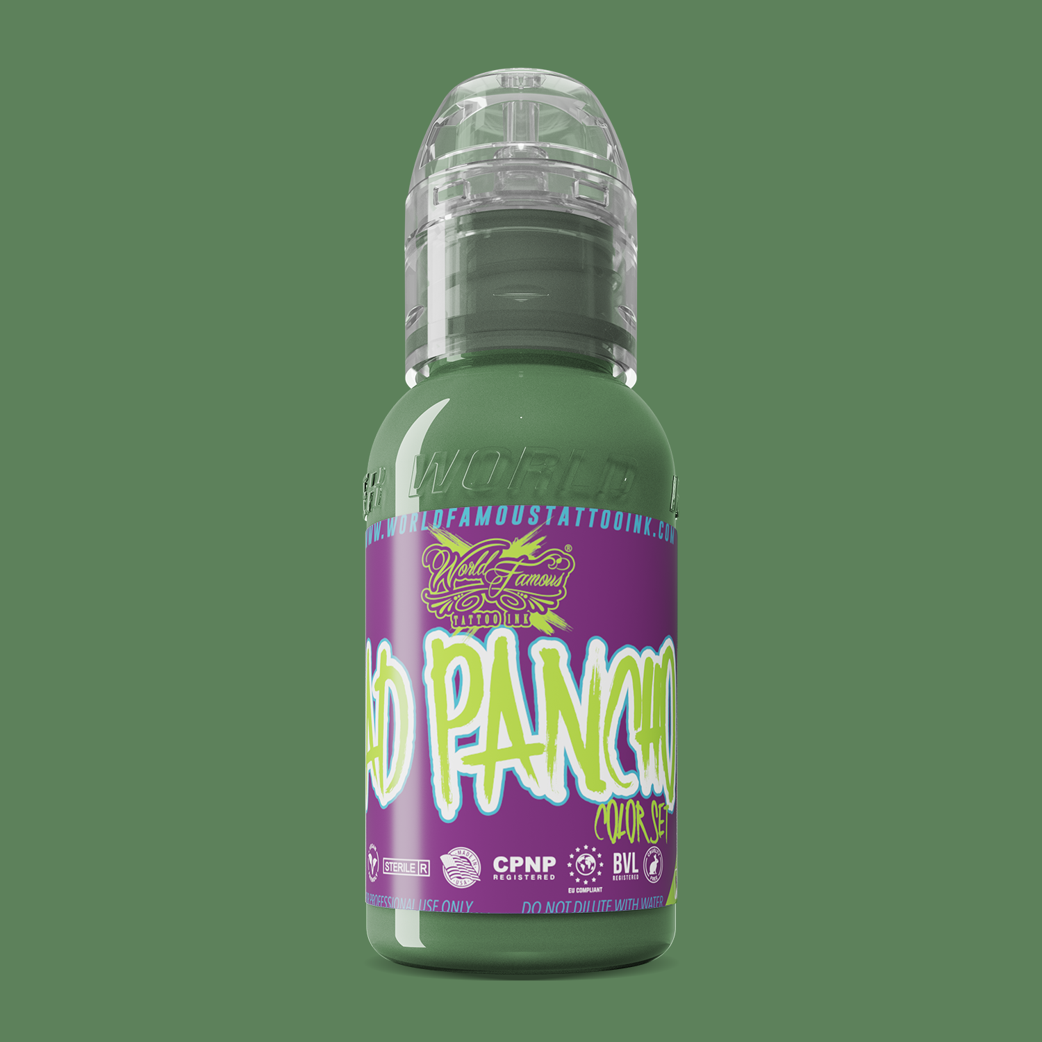 World Famous Ink Pancho Medium Green (ProTeam) 1oz