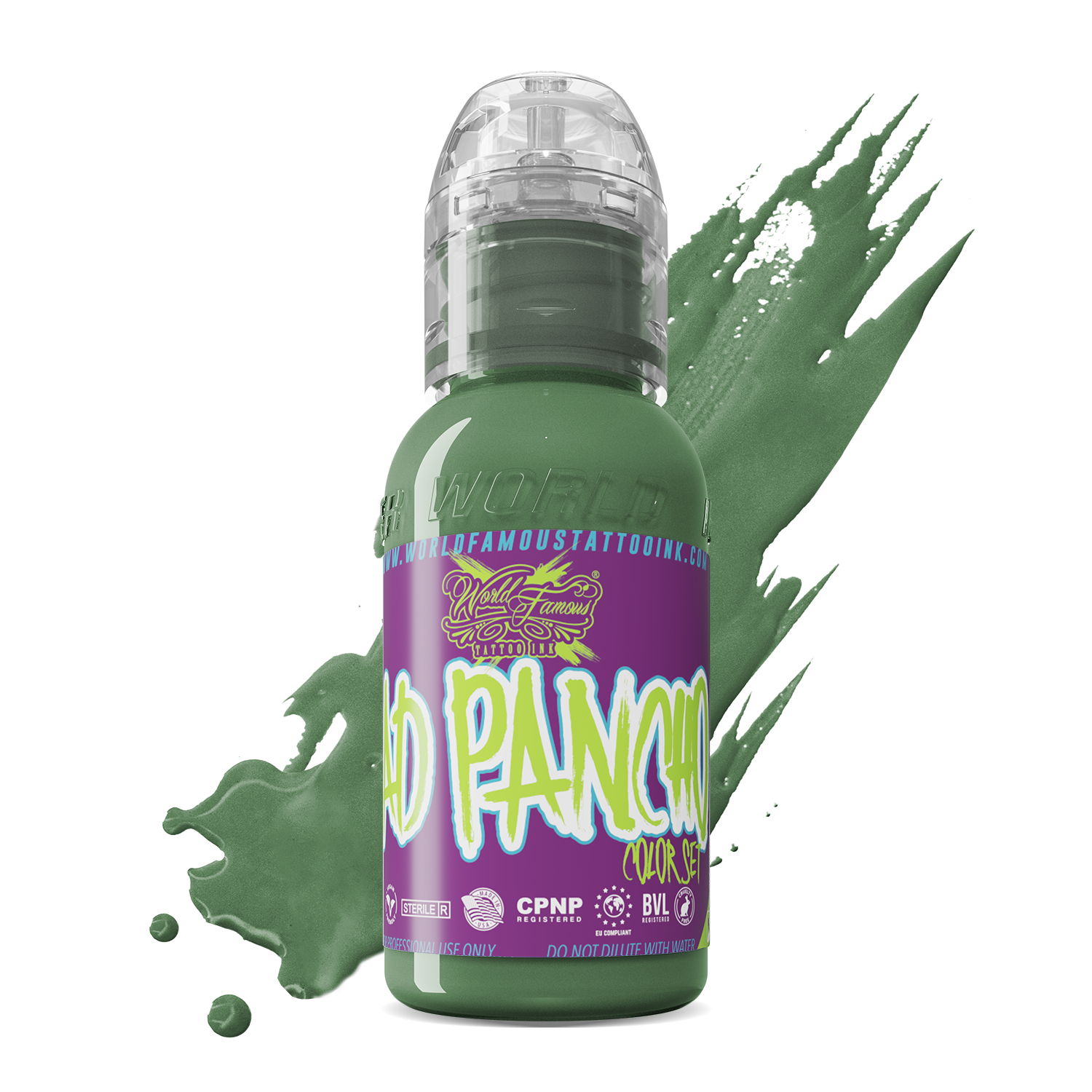 World Famous Ink Pancho Medium Green (ProTeam) 1oz