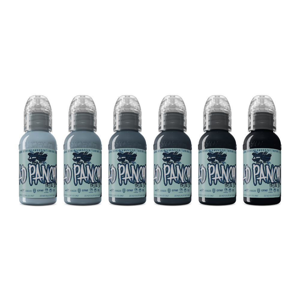 World Famous Ink Pastel Grey (AD Pancho) SET 6 x 1oz