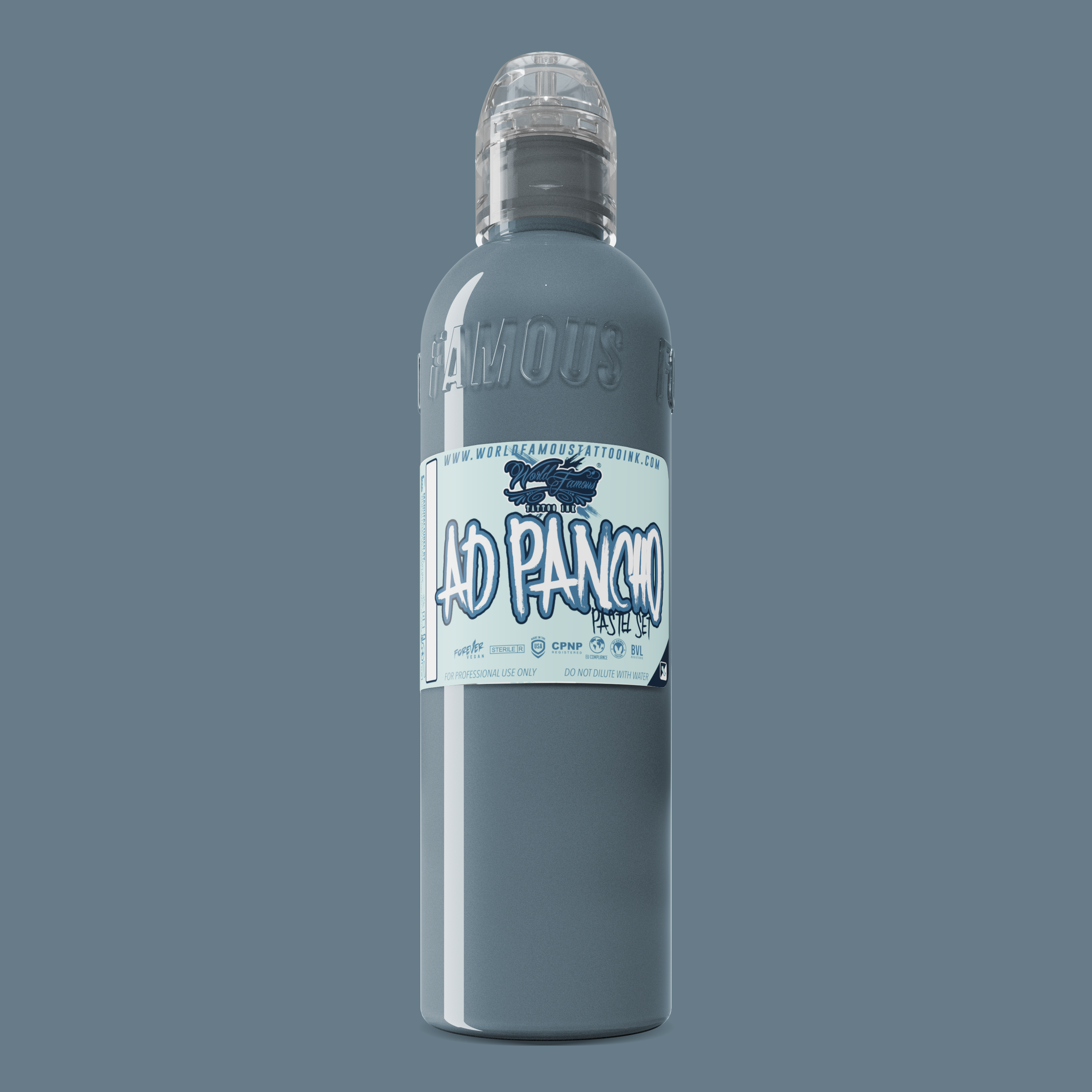 World Famous Ink Pancho Pastel 2 Grey 4oz