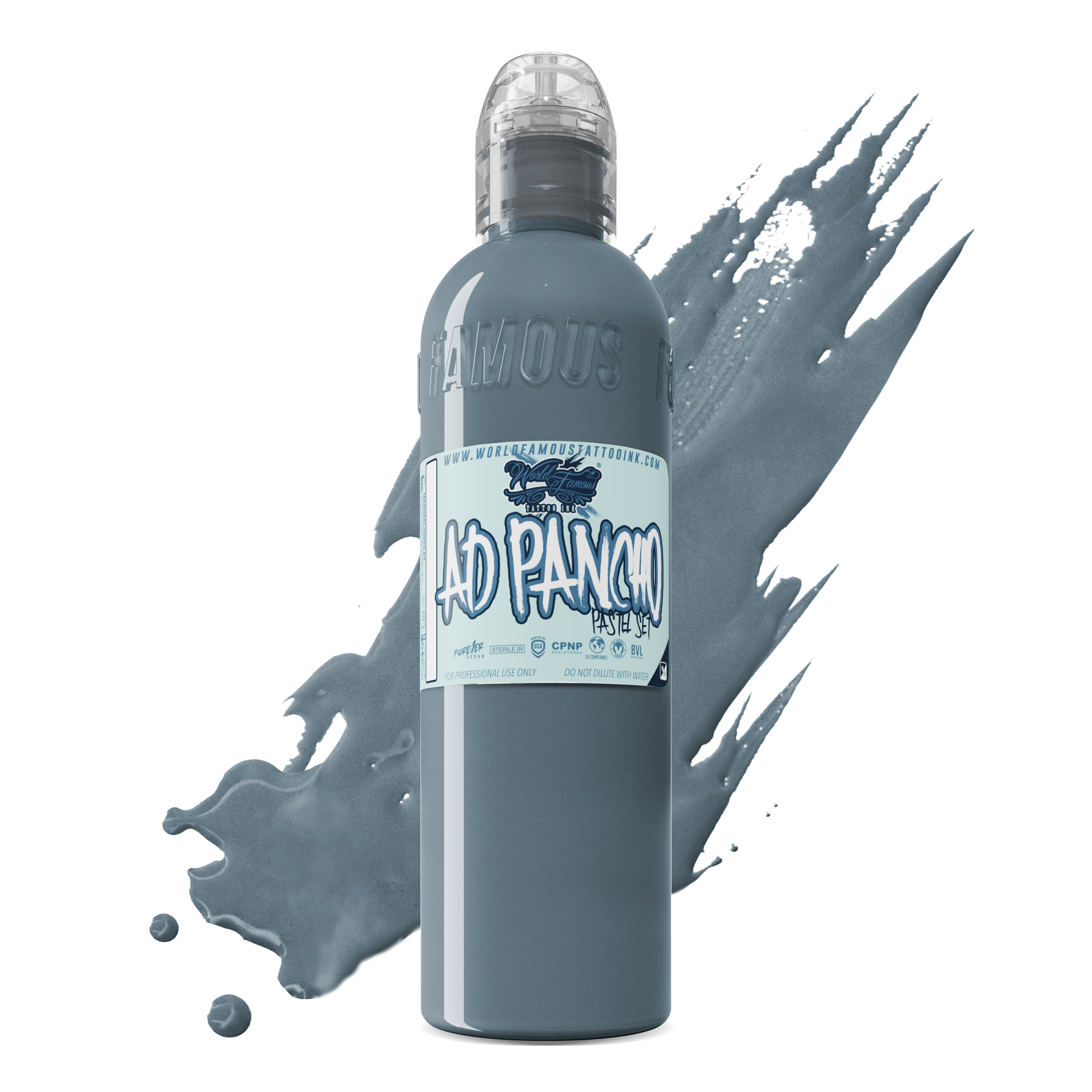 World Famous Ink Pancho Pastel 2 Grey 4oz