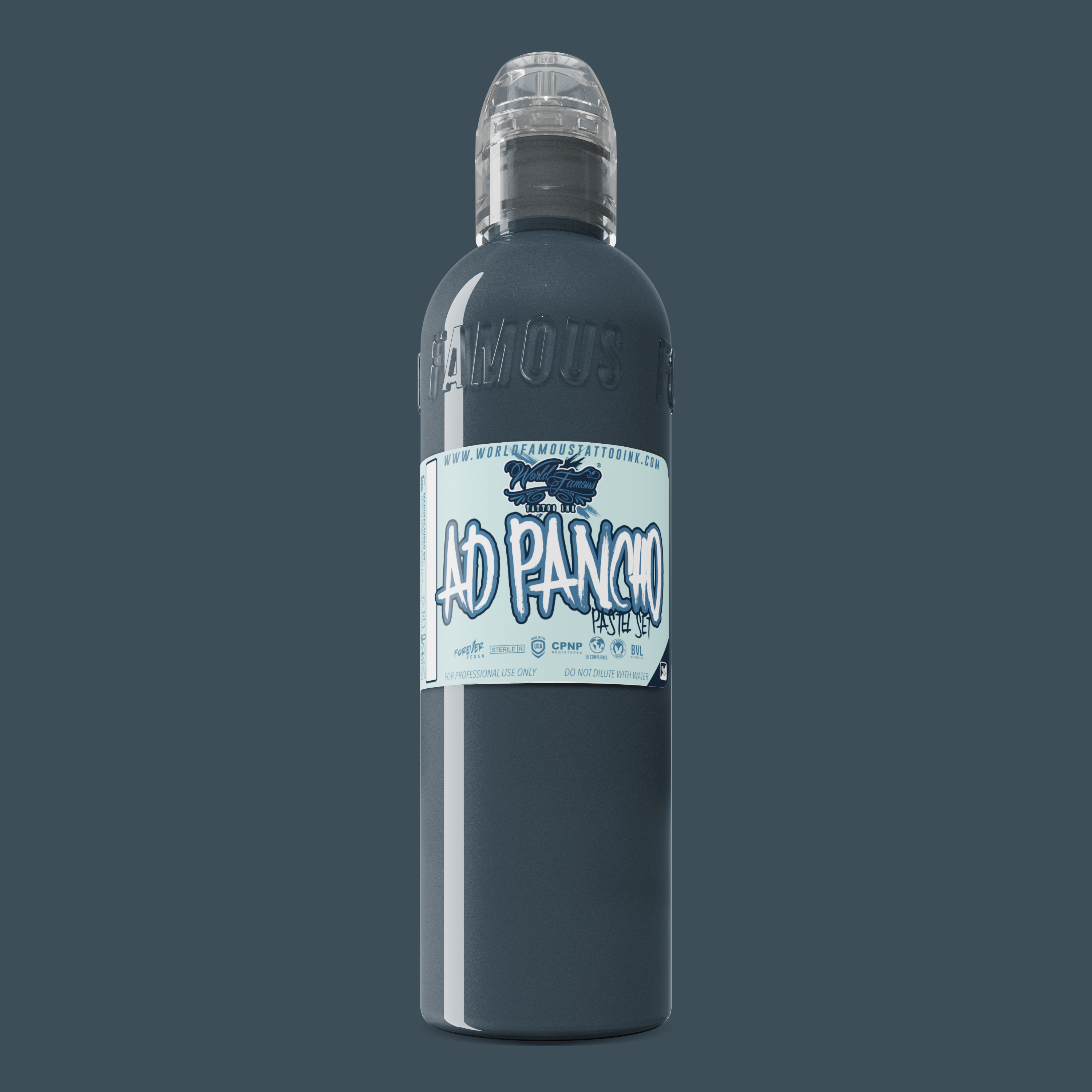 World Famous Ink Pancho Pastel 3 Grey 4oz