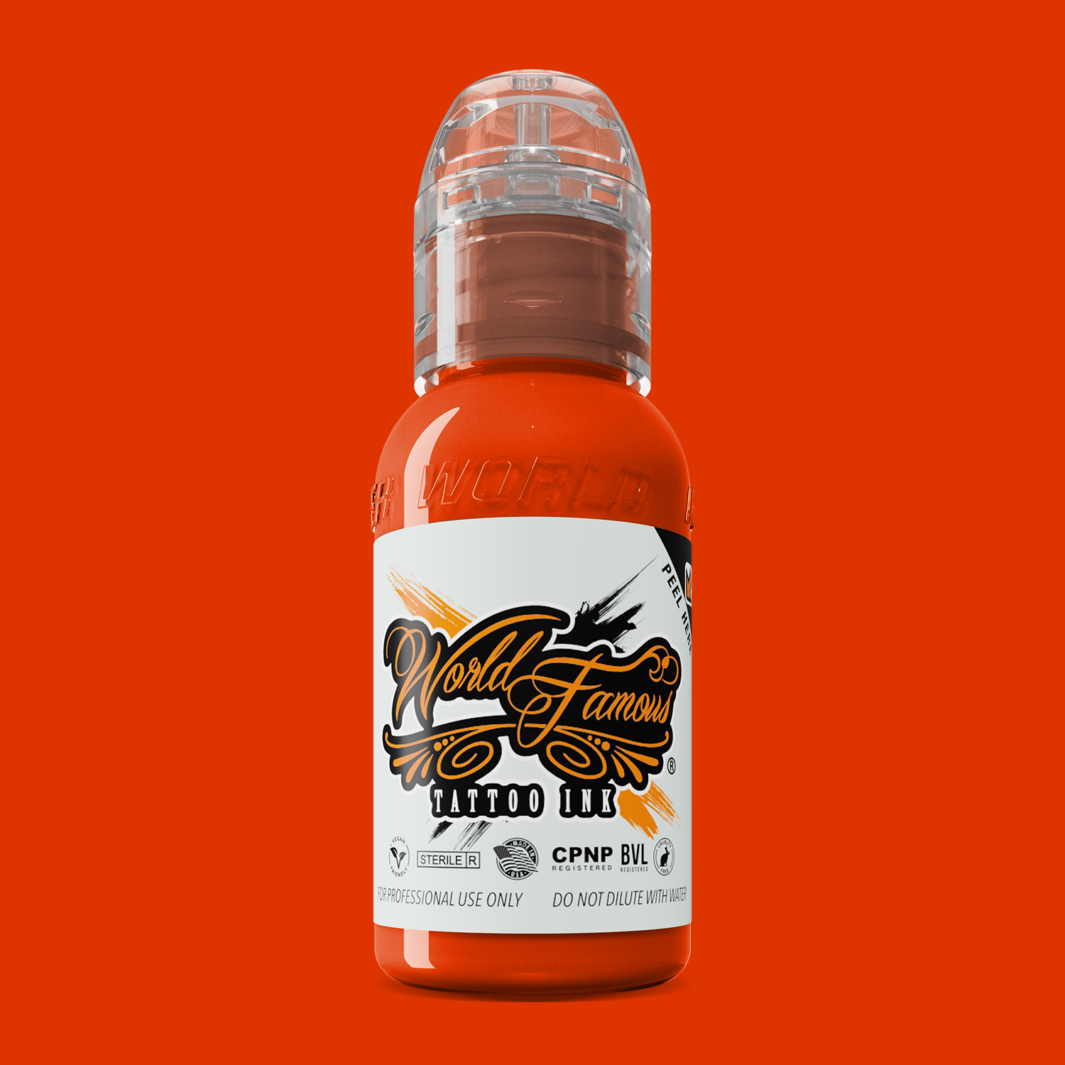 World Famous Ink Jay Freestyle Orange 1oz