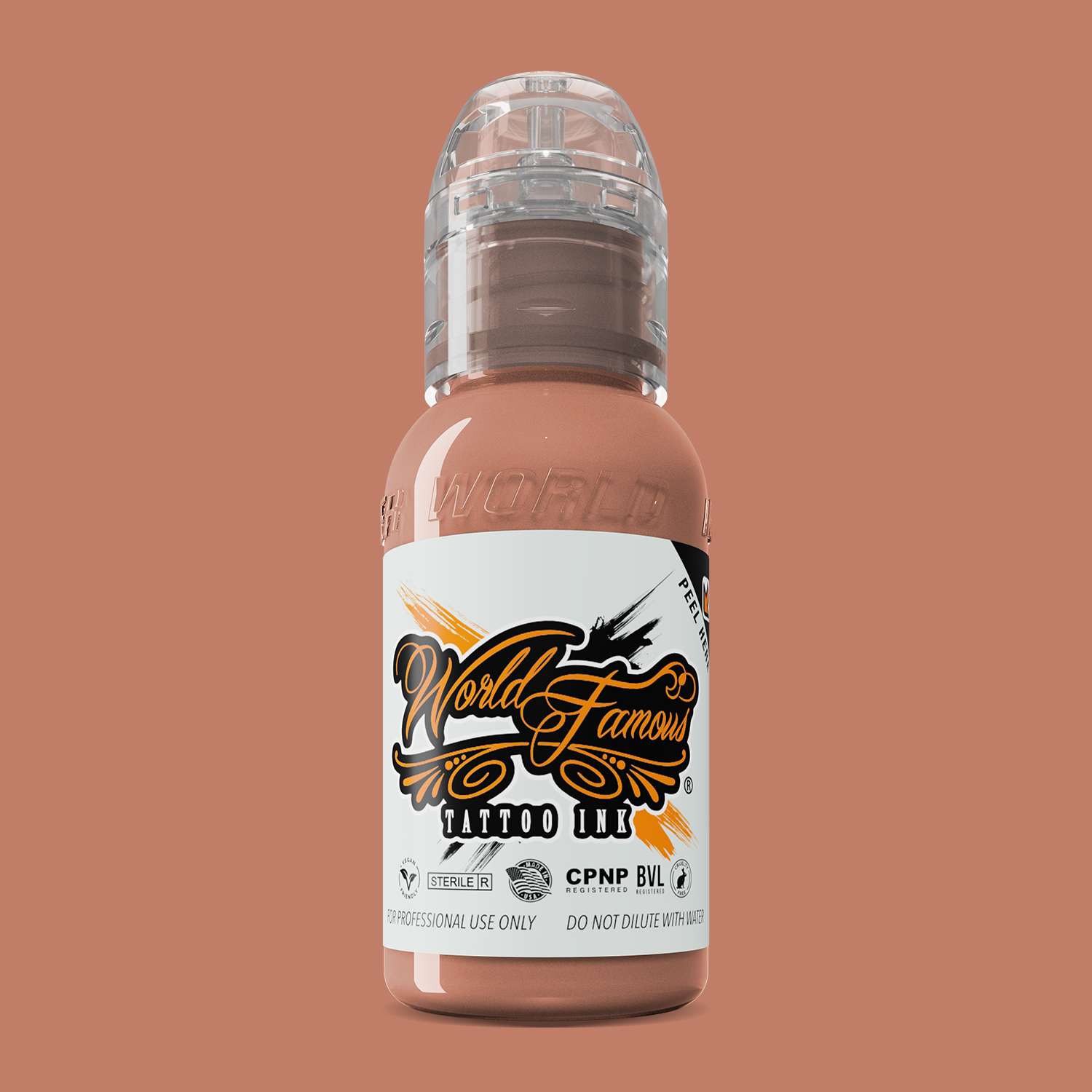 World Famous Ink Bright Peach (Pink Ribbon) 1oz