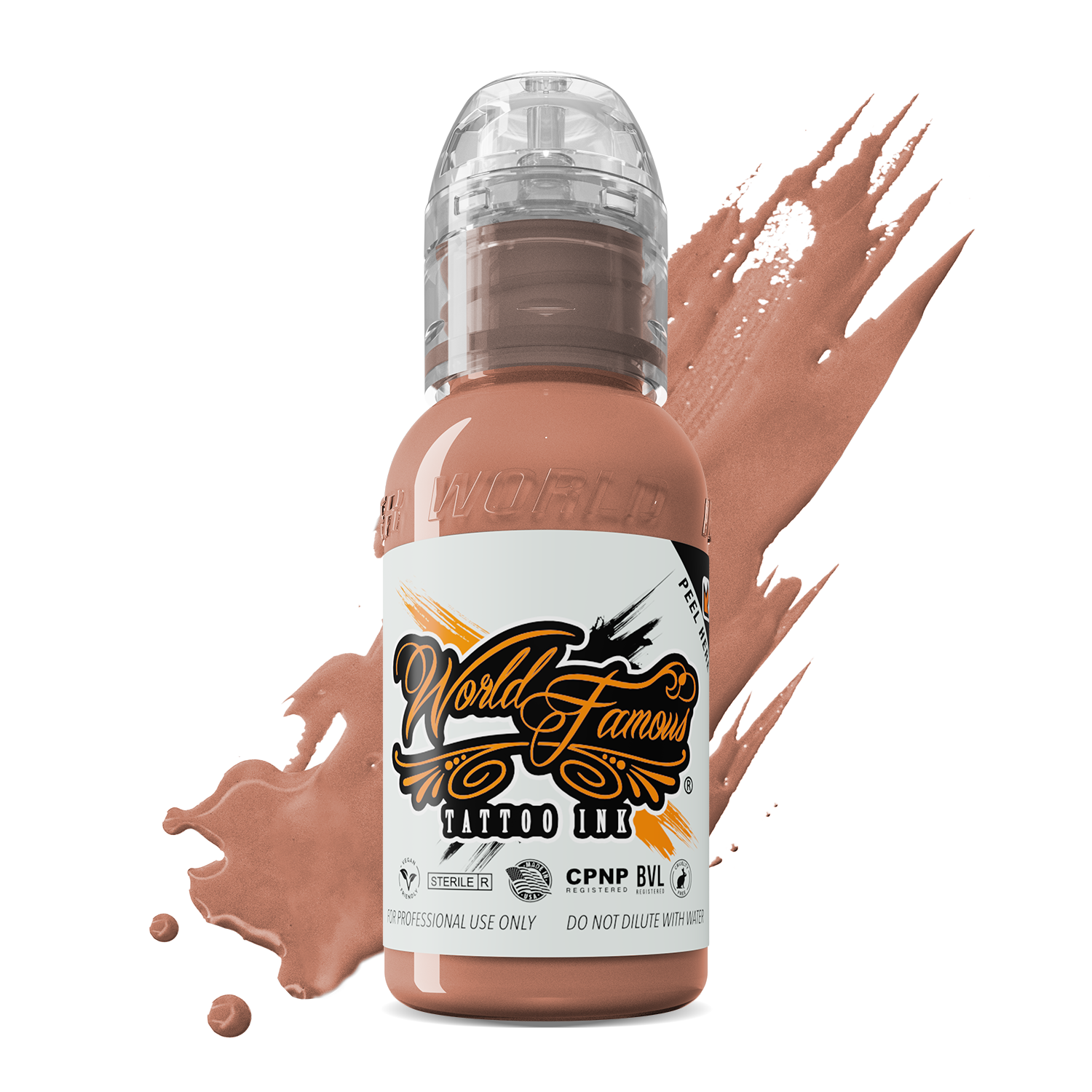 World Famous Ink Bright Peach (Pink Ribbon) 1oz
