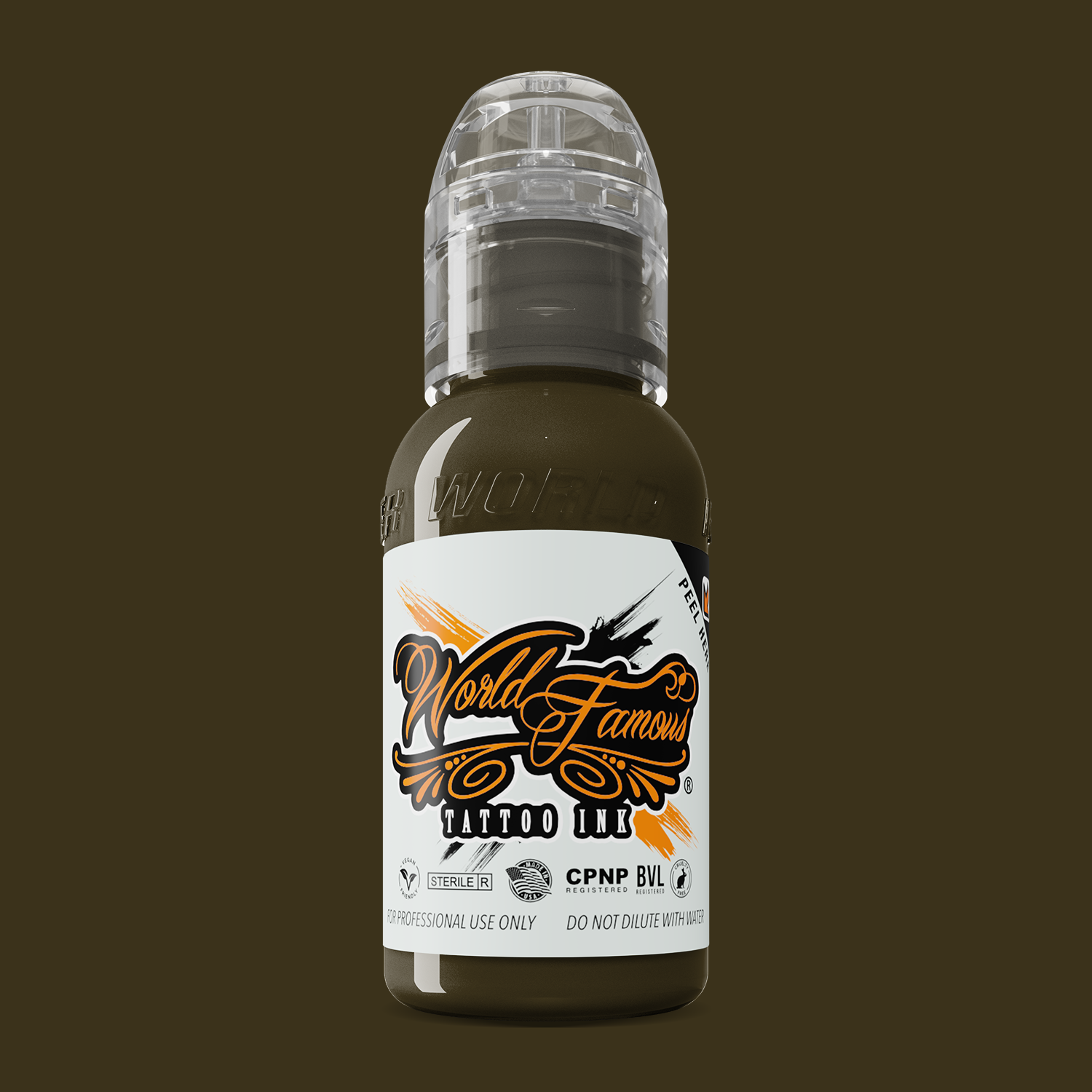 World Famous Ink Dark Tan (Pink Ribbon) 1oz