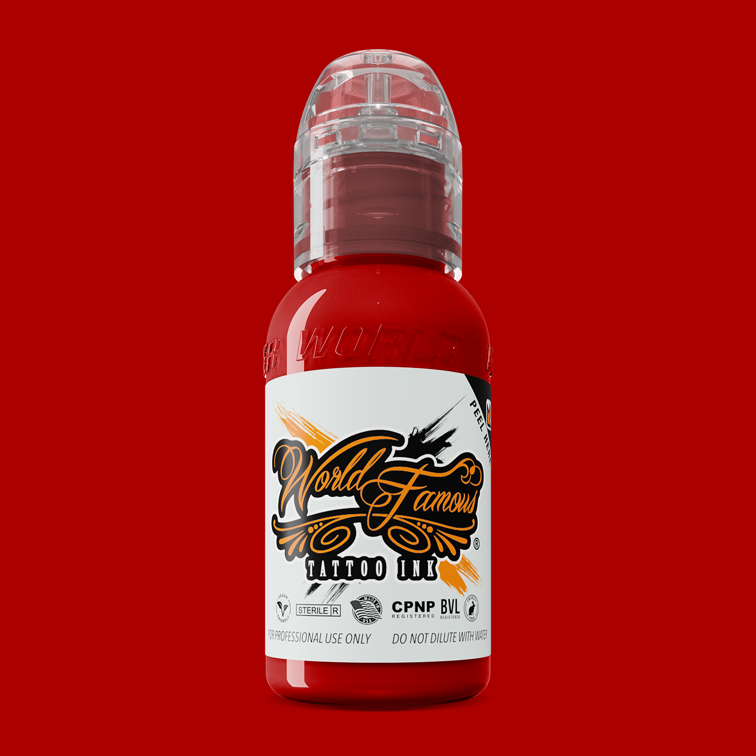 World Famous Ink Straight Red 1oz