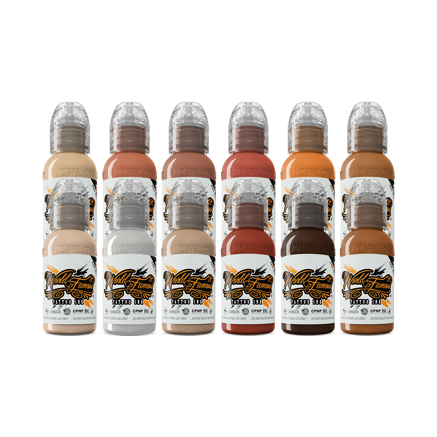 World Famous Ink Skintone SET 12 x 1oz