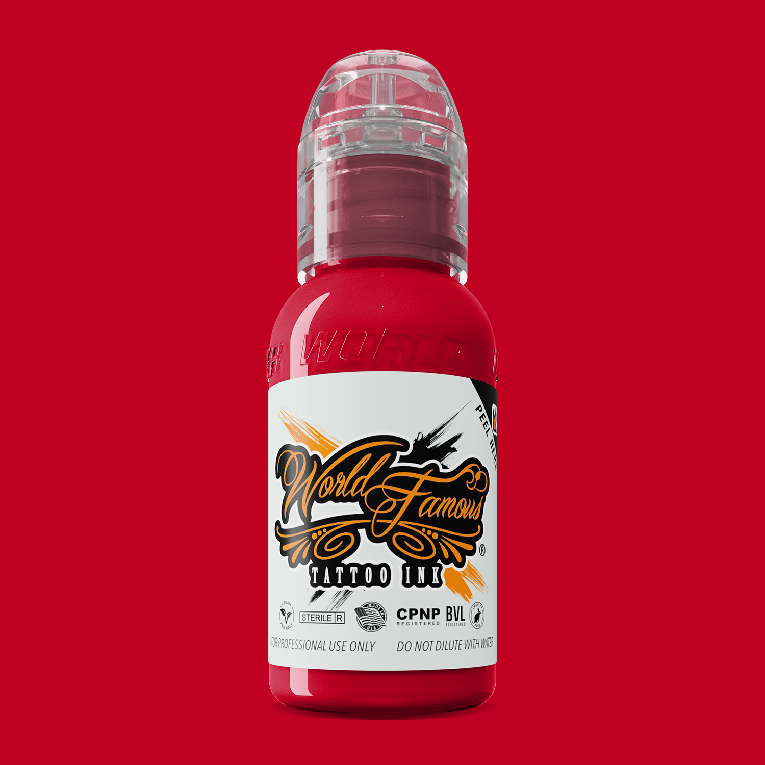 World Famous Ink United Ink Red (Pastel) 1oz