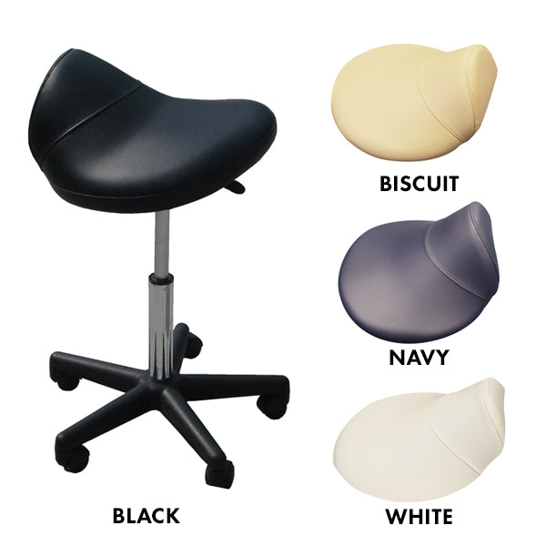 Affinity Saddle Stool White