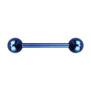 ANODISED TITANIUM Barbell Blue (5) 1.6x14mm