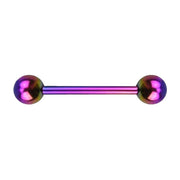 ANODISED TITANIUM Barbell Rainbow (5) 1.6x14mm