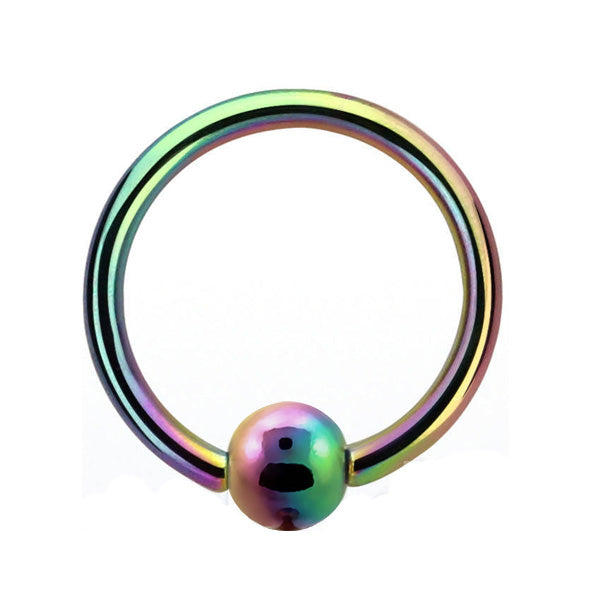 ANODISED TITANIUM BCR Rainbow (5) 1.6x10mm