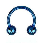 ANODISED Titanium Circular Barbell Blue (5) 1.6x8mm