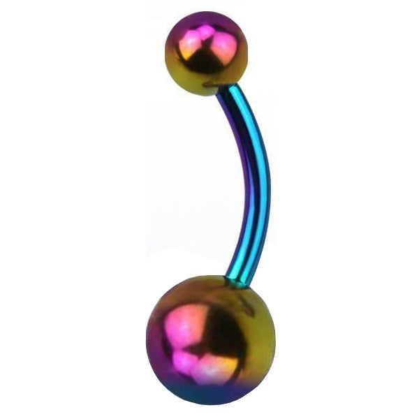 ANODISED TITANIUM Naval Bar Rainbow (5) 1.6x10mm