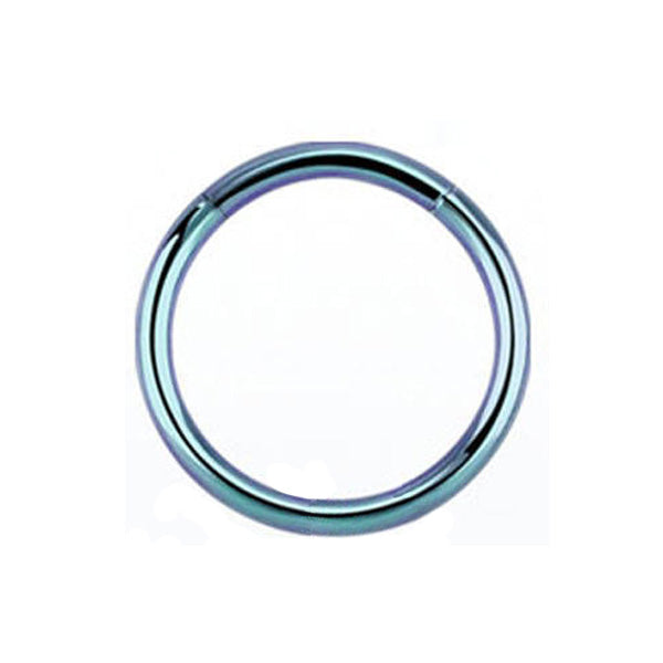 ANODISED TITANIUM Segment Ring Blue (5) 1.2x8mm
