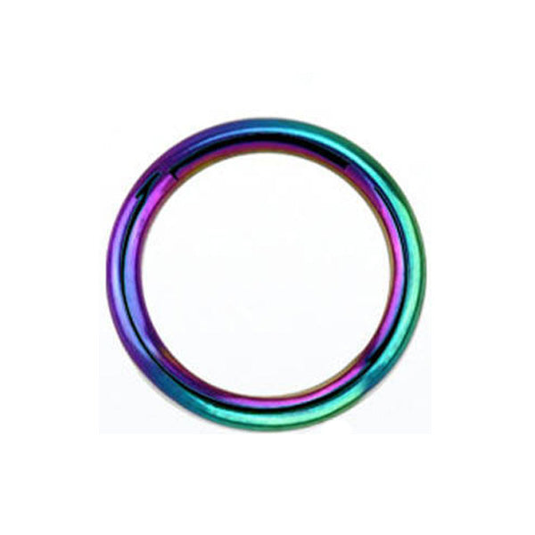 ANODISED TITANIUM Segment Ring Rainbow (5) 1.2x10mm