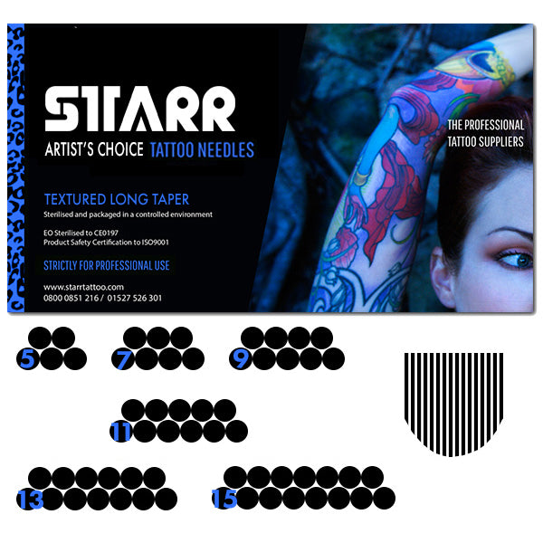 Starr Textured Needles Curved Magnum 0.35mm (50)