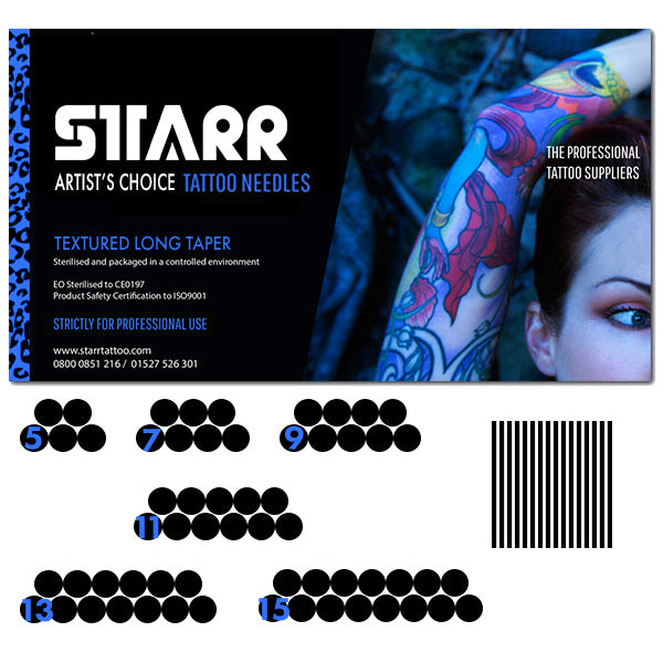 Starr Textured Needles Magnum Shaders 0.35mm (50)