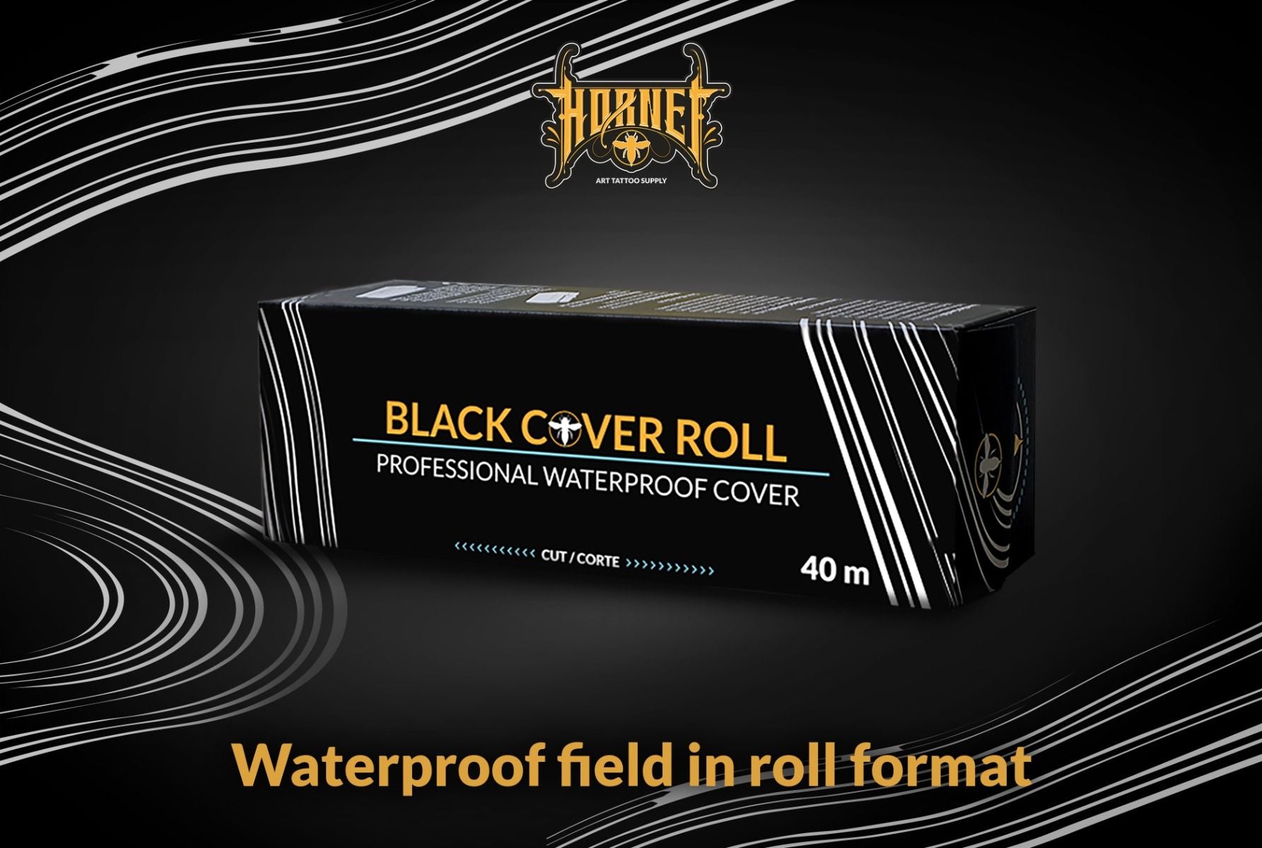 Hornet Waterproof Black Cover Roll (40m)