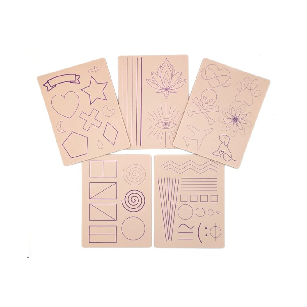 Stencil Skins Beginners Set (5 A5 Sheets)