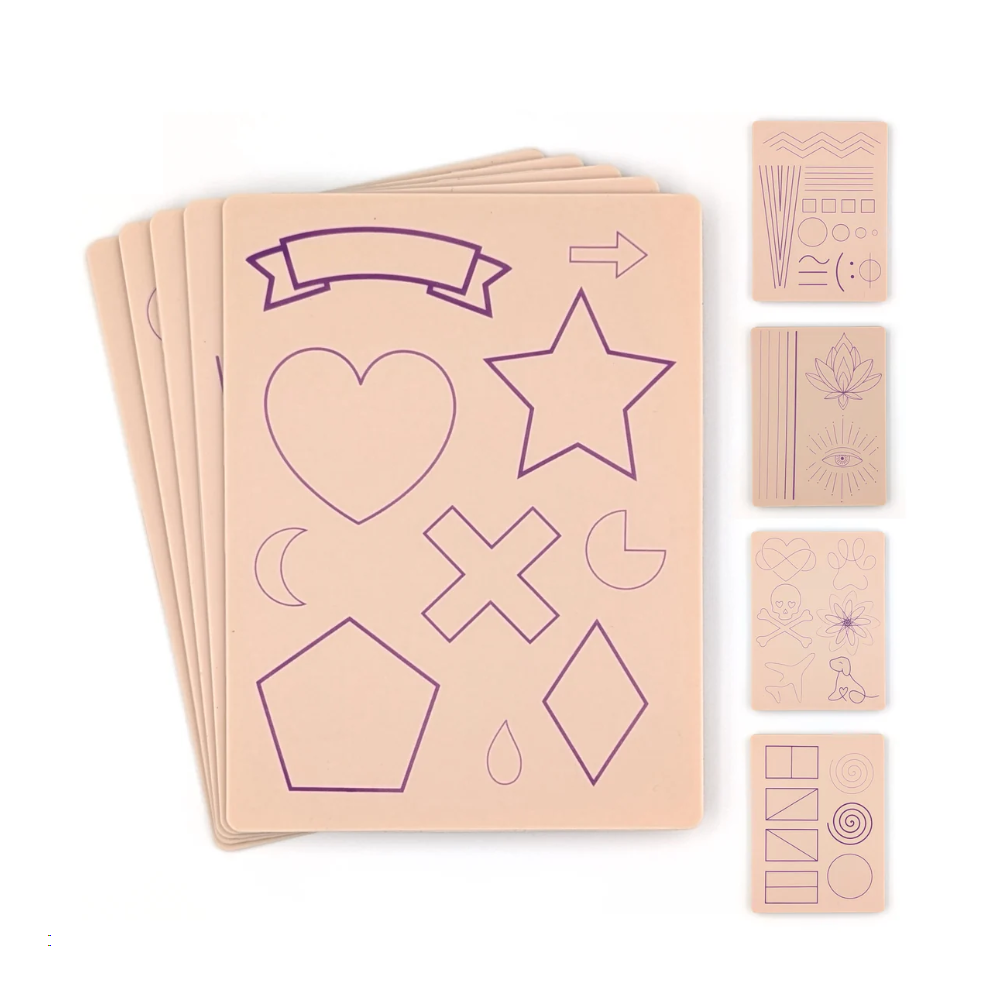 Stencil Skins Beginners Set (5 A5 Sheets)