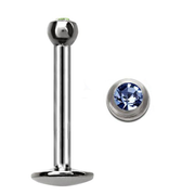 TITANIUM Labret Bezel Crystal 1.2x8mm Sapphire (5)