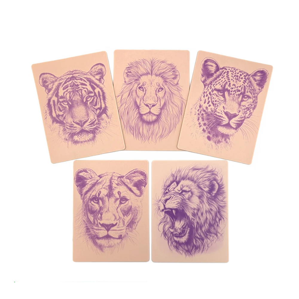 Stencil Skins Big Cat Set (5 A5 Sheets)