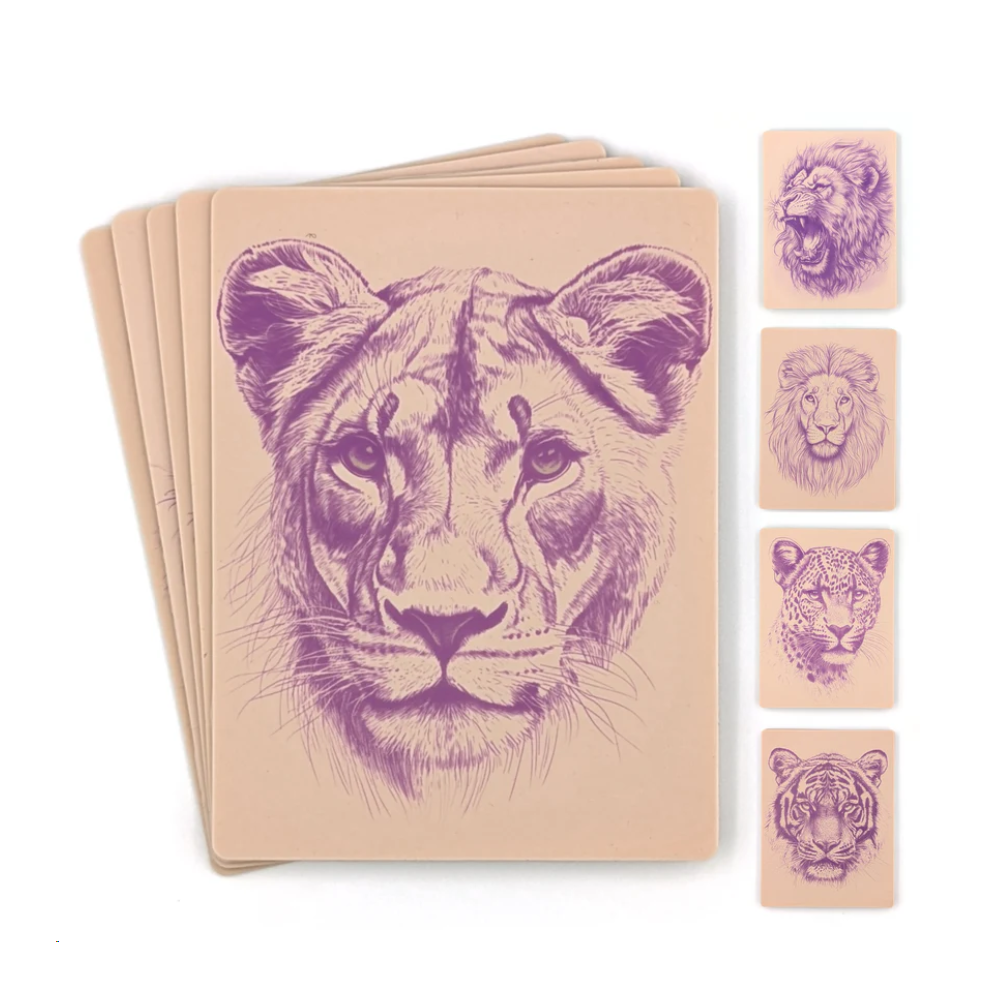 Stencil Skins Big Cat Set (5 A5 Sheets)