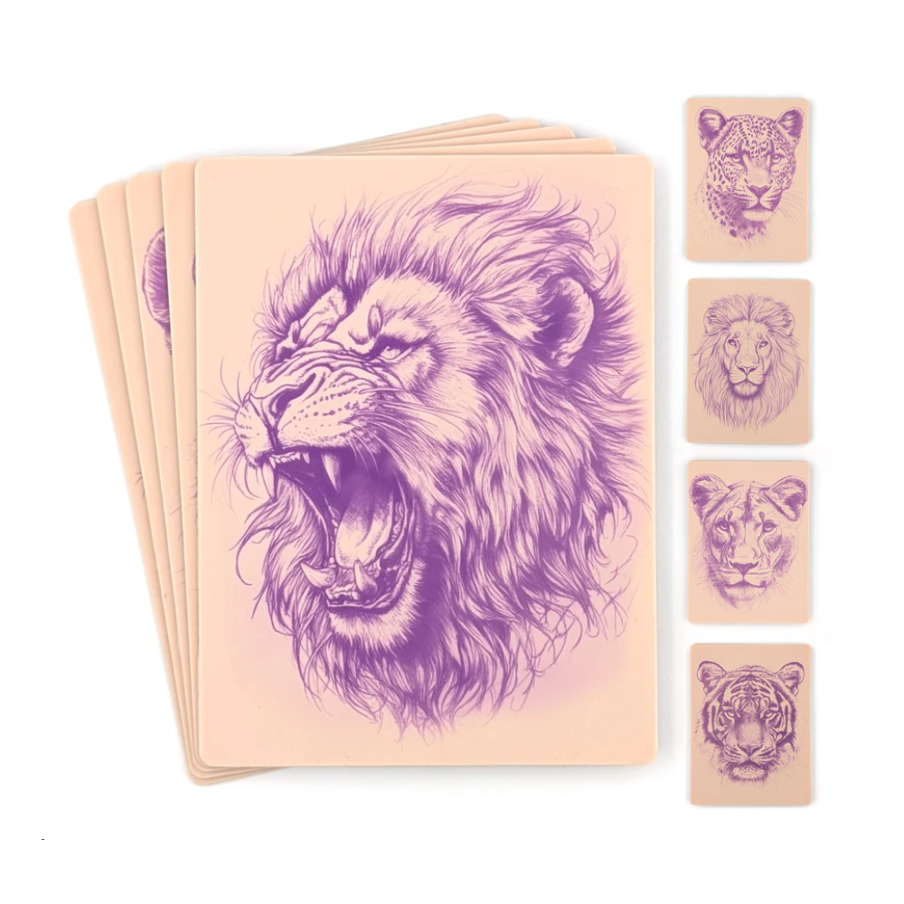 Stencil Skins Big Cat Set (5 A5 Sheets)