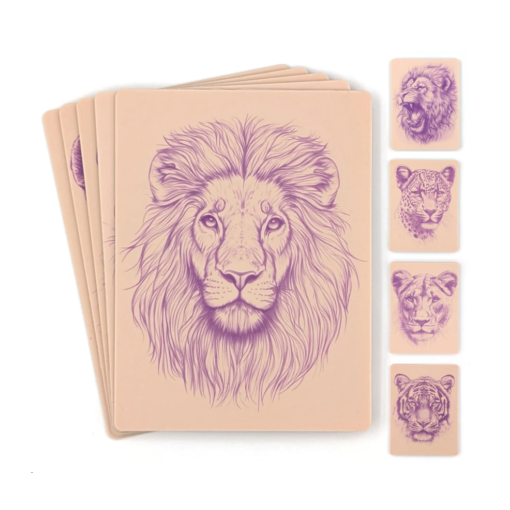 Stencil Skins Big Cat Set (5 A5 Sheets)