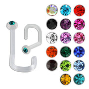 Bio-Flex Nose Screw 1mm Mixed Jewel (5)