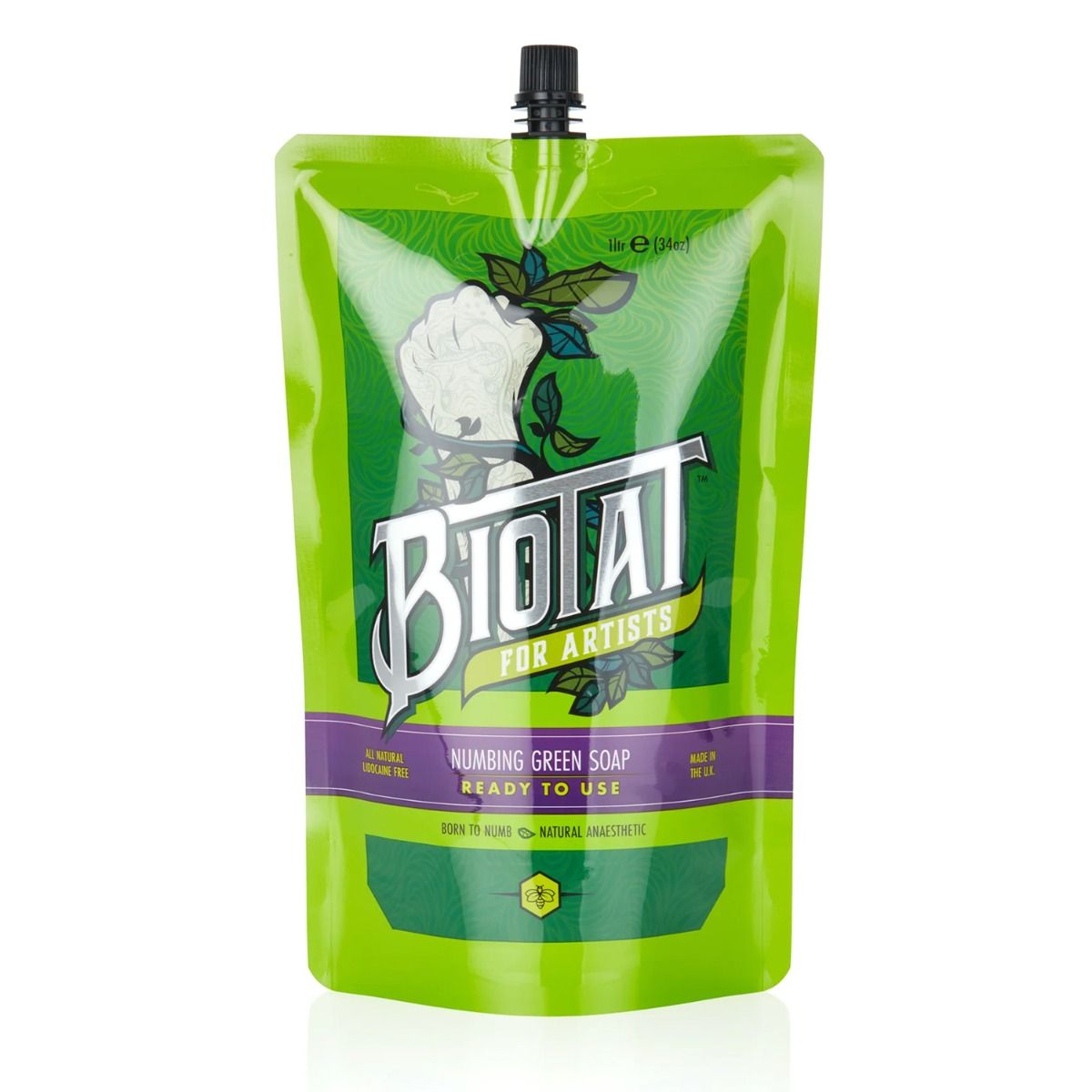 Biotat Natural Numbing Green Soap Ready-To-Use 1 Litre