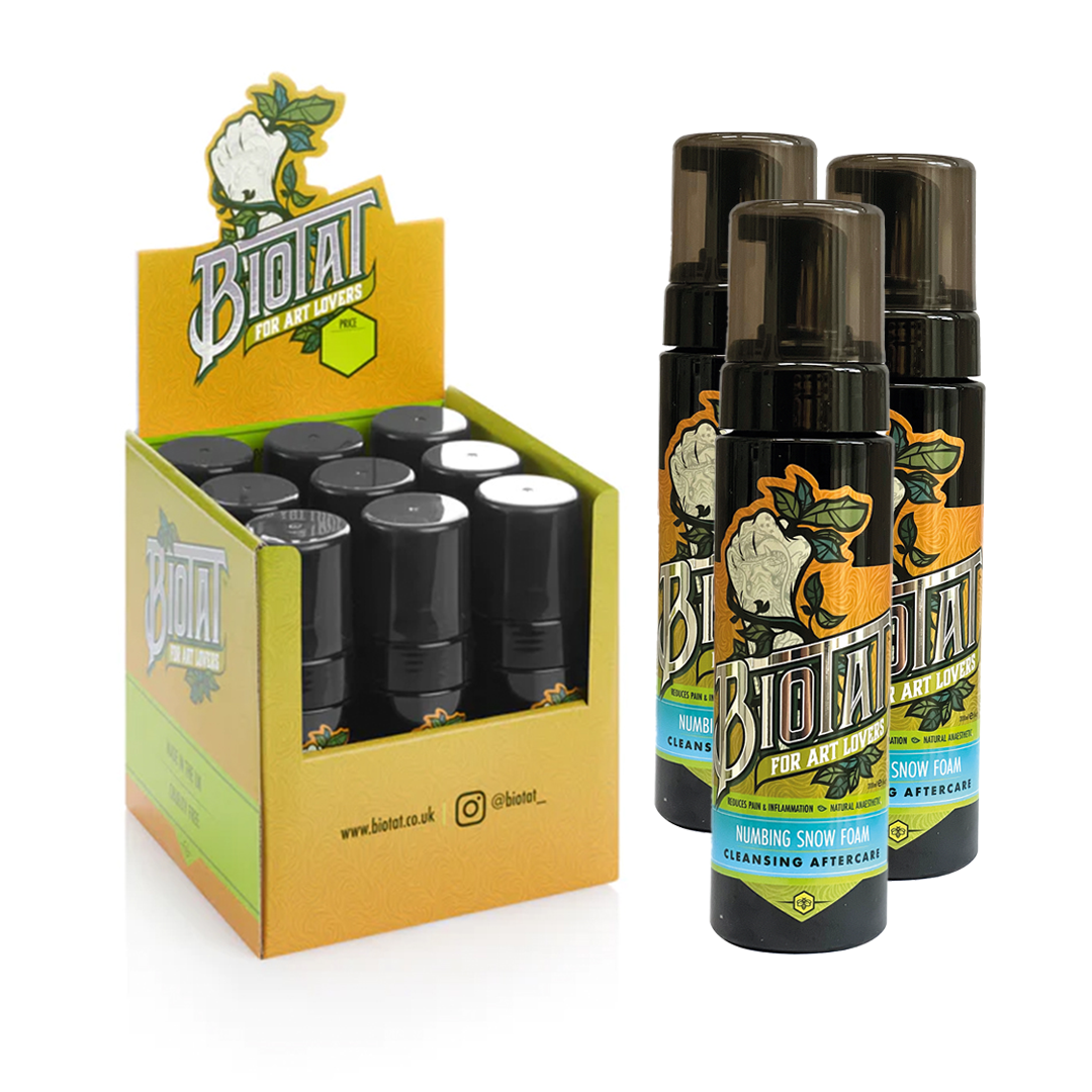 Biotat Natural Numbing Snow Foam Aftercare Cleanser