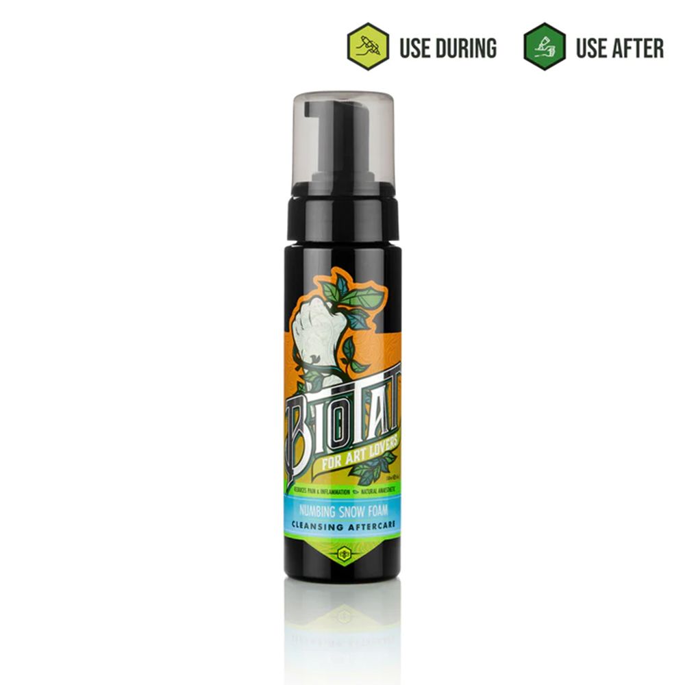 Biotat Natural Numbing Snow Foam Aftercare Cleanser