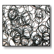 Black Rubber Bands (100)