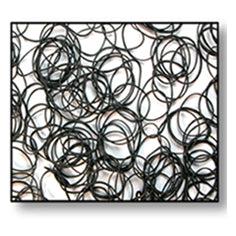 Black Rubber Bands (100)
