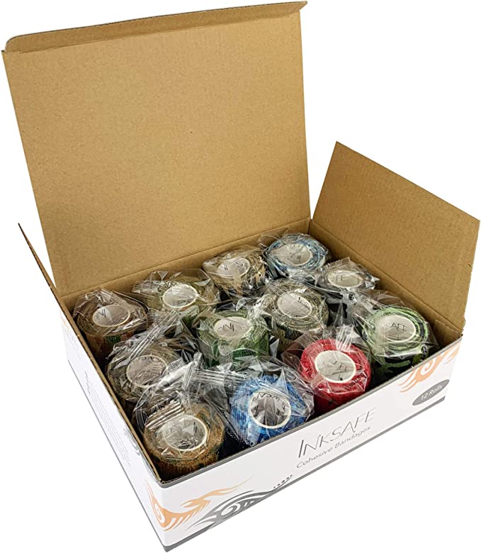Camo Cohesive Grip Tape Assorted Box of 12 5cm