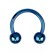 Titanium Circular Barbells 1.6mm - Blue