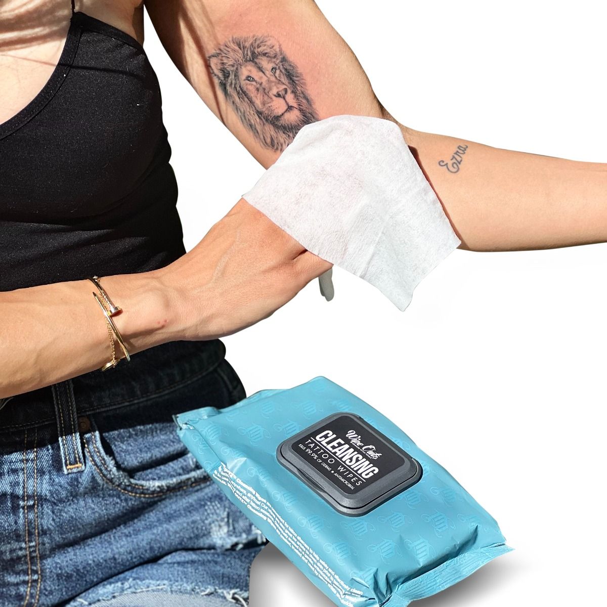 Wipe Outz Antibacterial Cleansing Tattoo Wipes (40)