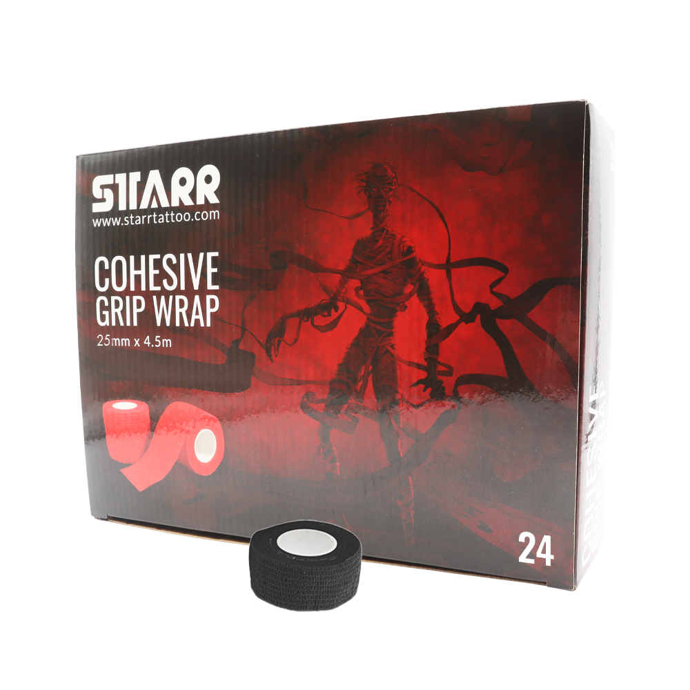 Starr Cohesive Grip Wrap BLACK 25mm