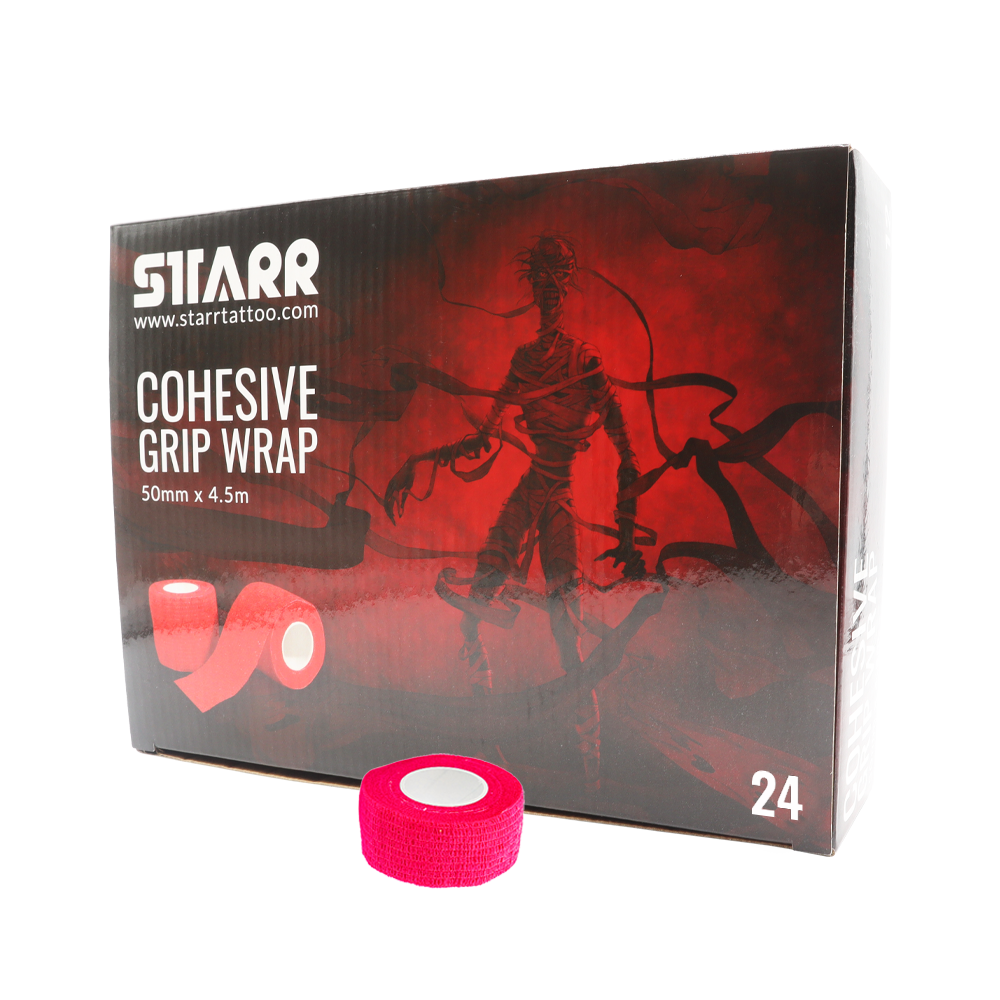 Starr Cohesive Grip Wrap NEON PINK 25mm