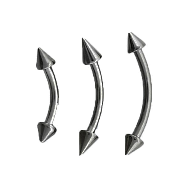 Titanium Coned Curved Barbells 1.2mm