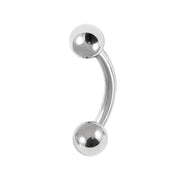 Internally Threaded Curved Barbell 1.2x12mm stainless 5 pack