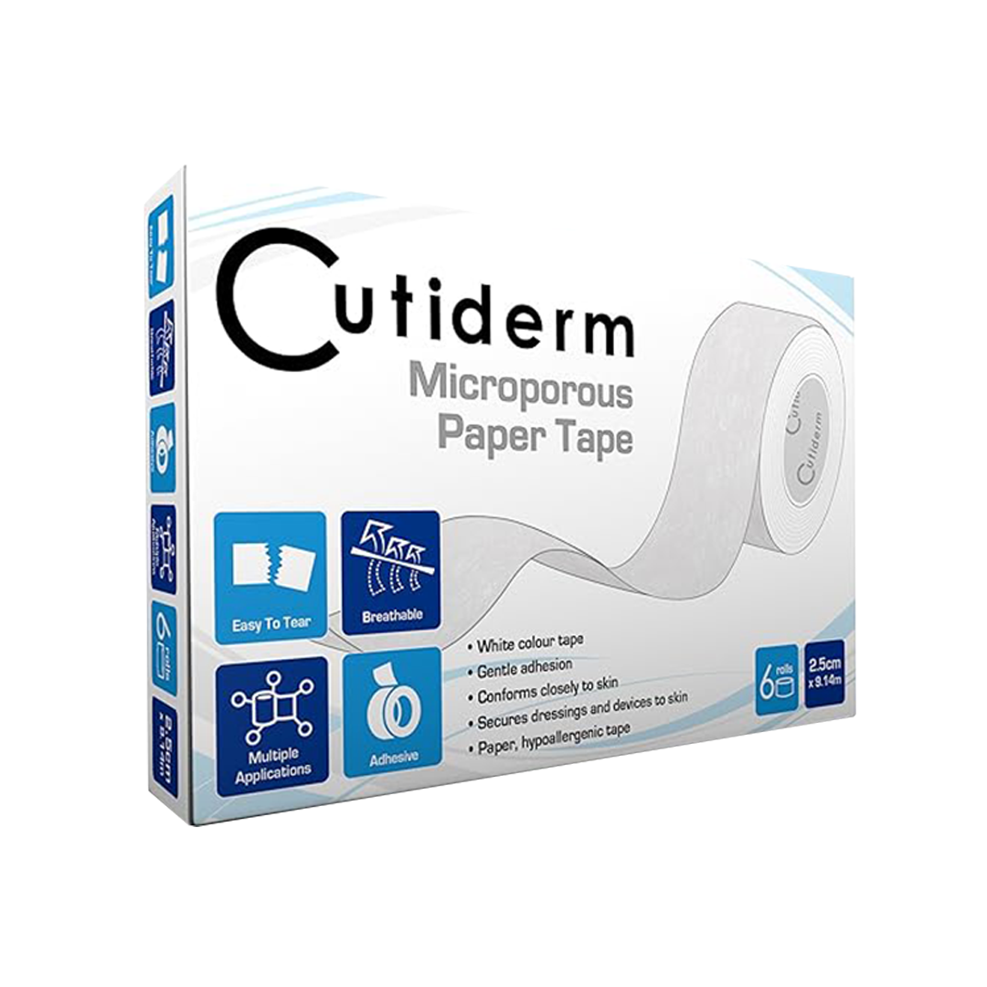 Cutiderm Micropore 2.5cm Dressing Tape 6