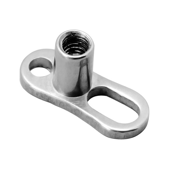 Dermal Anchor Titanium 2 Hole 2.5mm Base