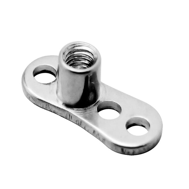 Dermal Anchor Titanium 3 Hole 2.5mm Base