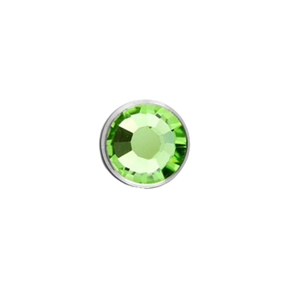 Titanium Dermal Top with Crystal 1.2mm x 4mm