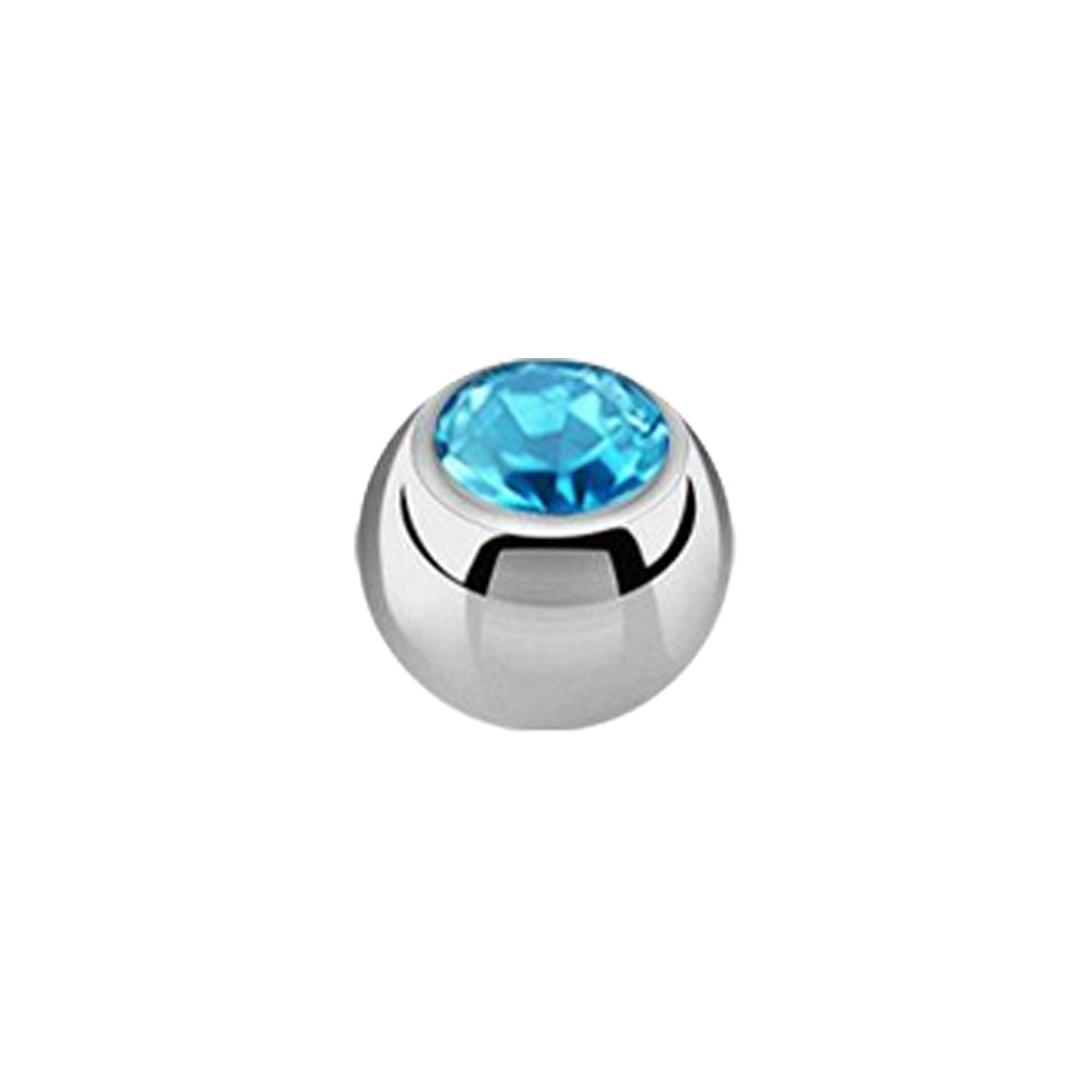 Titanium Dermal Top Jewel Ball 1.2mm x 3mm