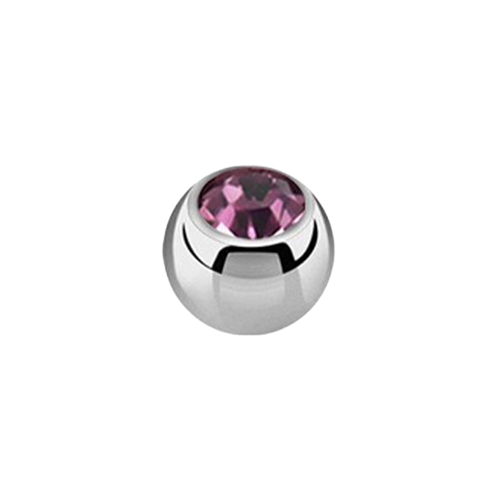 Titanium Dermal Top Jewel Ball 1.2mm x 3mm